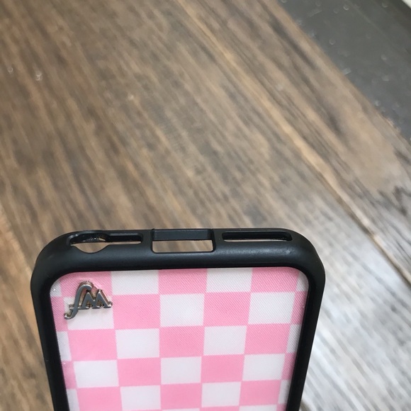 Wildflower Pink Checkerboard iPhone Case - Picture 4 of 5